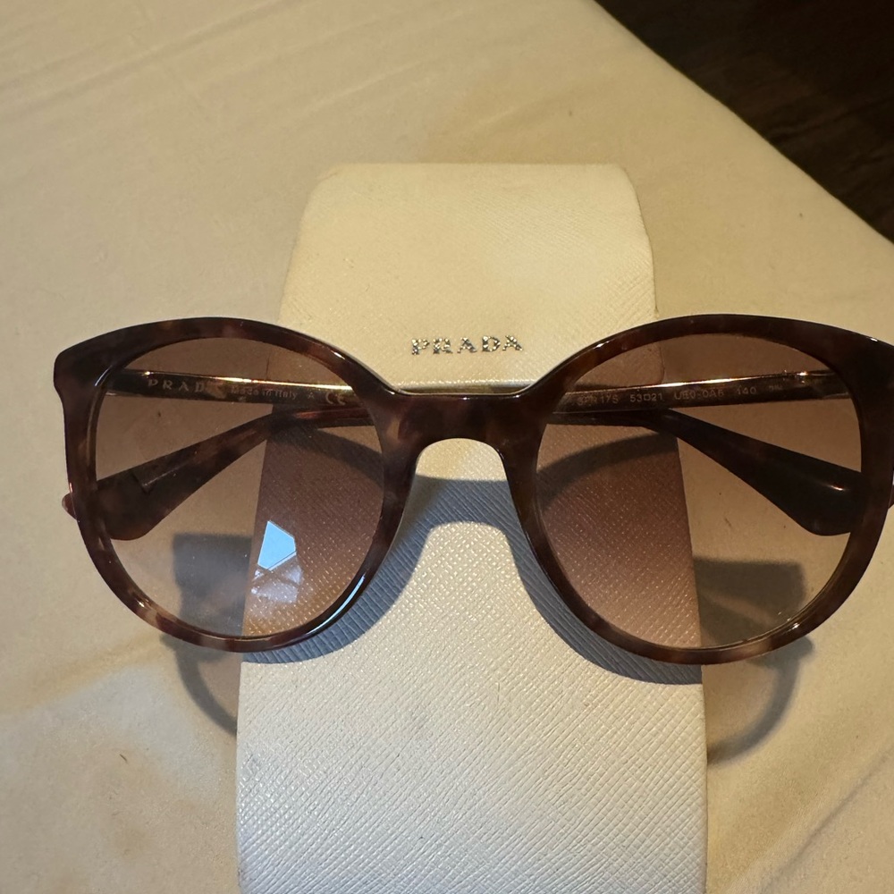 Prada Brown Cat-Eye Sunglasses